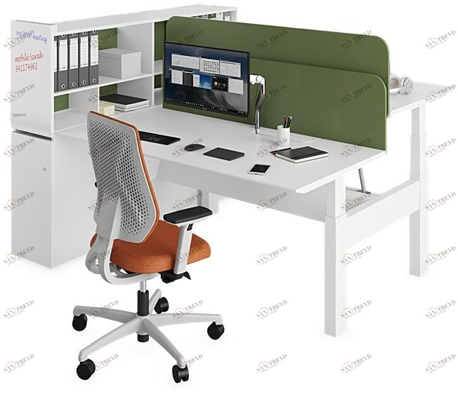 ESTEL GROUP Регулируемая по высоте рабочая станция со встроенной полкой Evo sun-id-1501314