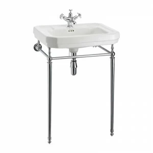 B3 1TH, T23A CHR Напольная раковина стоящая овальная Burlington VICTORIAN