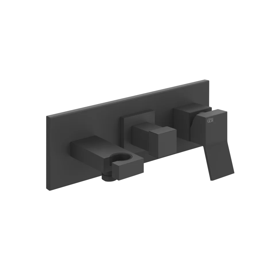 Смеситель для душа 53140 299 Gessi Rettangolo k МАТОВО-ЧЕРНЫЙ 53140299