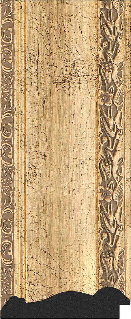 BY 7264 Зеркало в багетной раме - состаренное серебро с орнаментом 120 mm EVOFORM Octagon - Вид №3