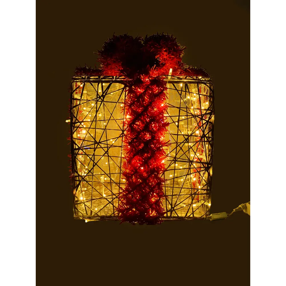 Электрическая светящиеся фигура Подарок 400 LED 180x180x180 см теплый белый свет 86164003 STLM-2202754 AJURIO  - Вид №2