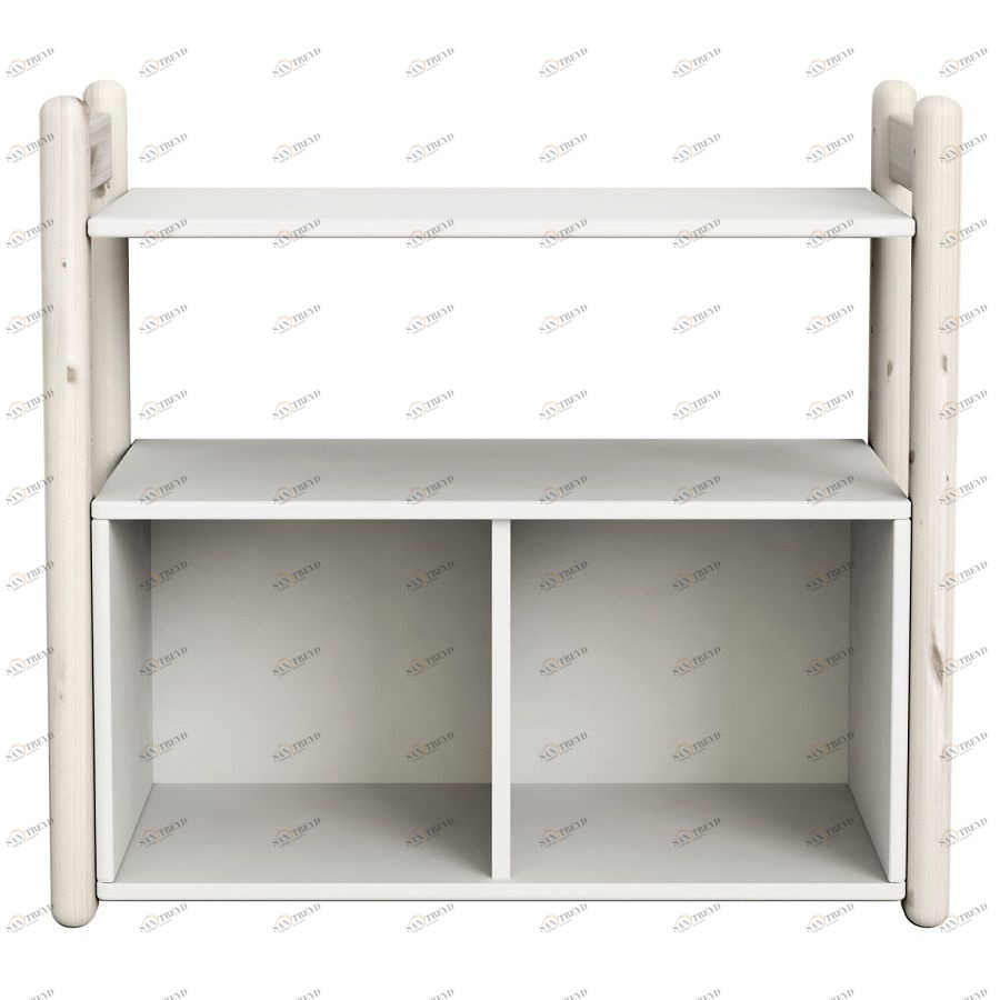 Гарнитур Mini A, 1 полка и 1 книжный шкаф, белый, искусственно состаренный Flexa 812620390