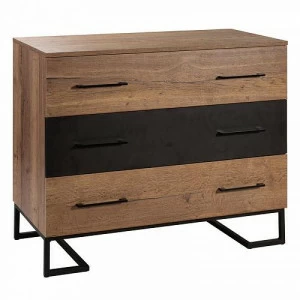 52437 Комод 3ящ. Loft Дуб табак R-HOME