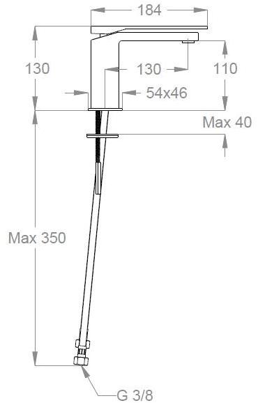 Fir Italia Смеситель для умывальника, однорычажный The outfit 9011300_2 - Вид №2
