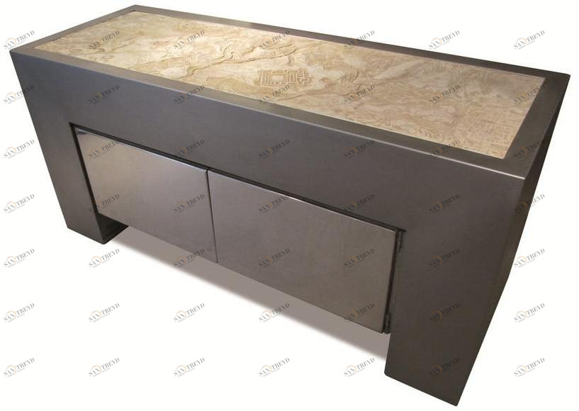 ICI ET LÀ Буфет из нержавеющей стали с распашными дверцами Paisajes de la memoria sun-id-1505716