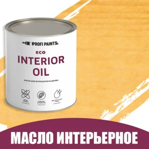 91314450 Масло для стен и потолков быстросохнущее Profipaints Eco Interior Oil 2.7л Сосна STLM-0859055