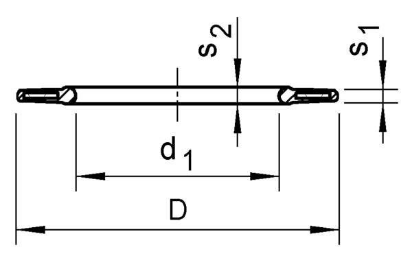 SANIT 05007904160 Прокладка, фланец втулки, со стальным сердечником  - Вид №1