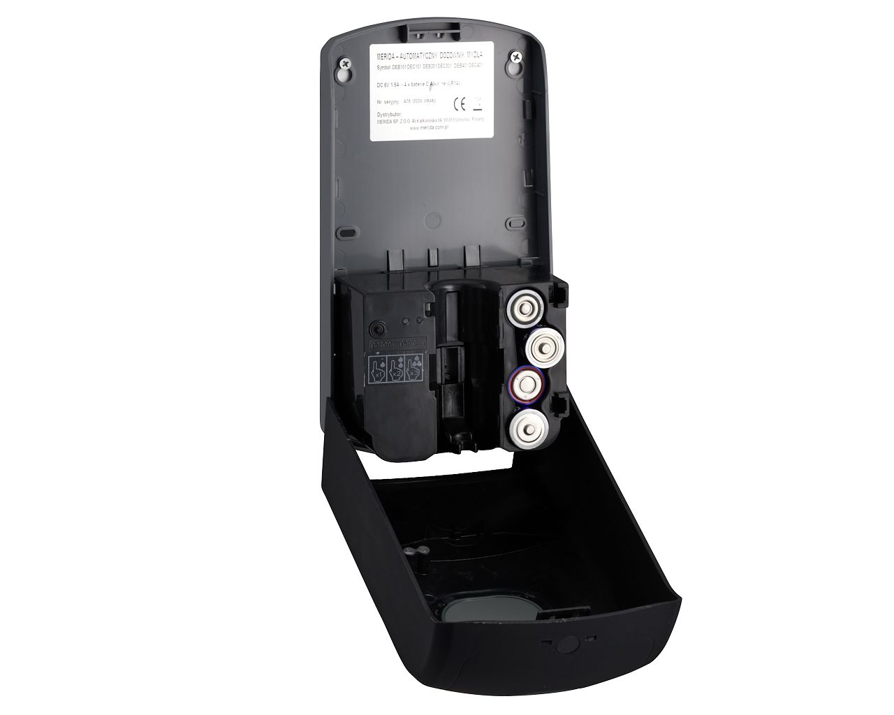 DAC201 Бесконтактный автоматический дозатор пенного мыла AMADEUS SILKY BLACK для одноразовых стержней 1000 г Merida  - Вид №8