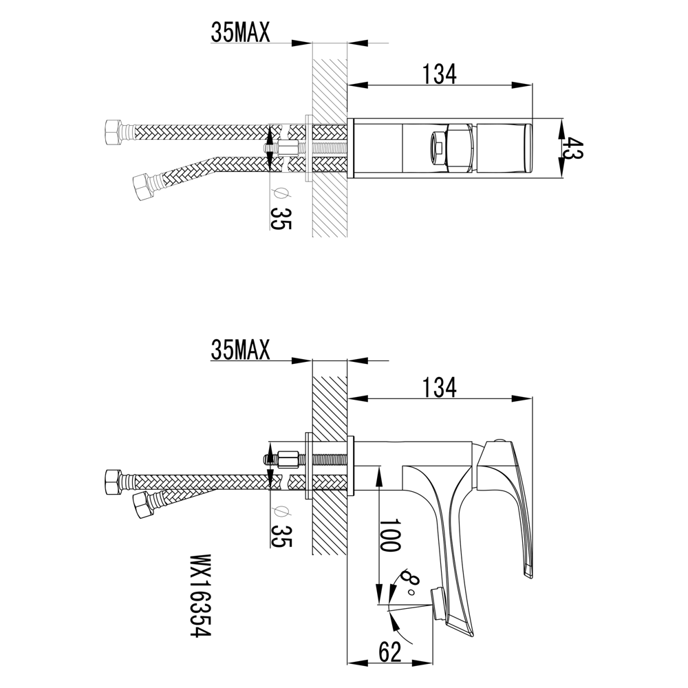 Смеситель для раковины Lemark Shape LR1706C однорычажный цвет хром STLM-2089385 - Вид №6