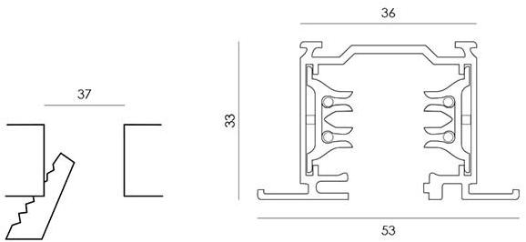 NEXO LUCE Встраиваемое освещение направляющих из алюминия Track nexo luce sun-id-1429162 - Вид №2