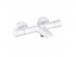 351019138 смеситель для ванны и душа с термостатом KLUDI ZENTA белый/хром