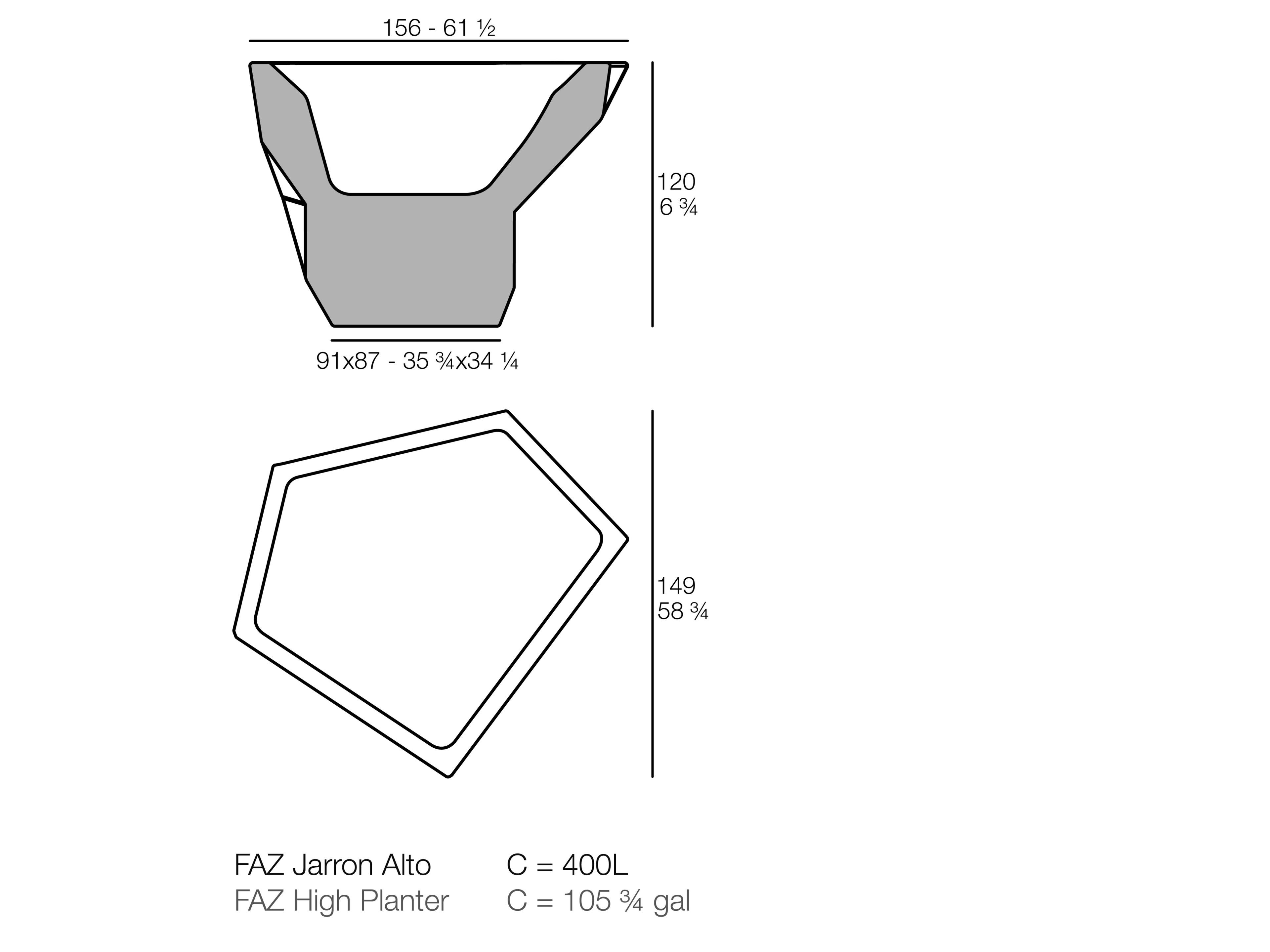 Сеялка из полиэтилена Vondom Faz ARCH-00062598 - Вид №7