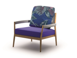 Ткань сад стул с подлокотниками