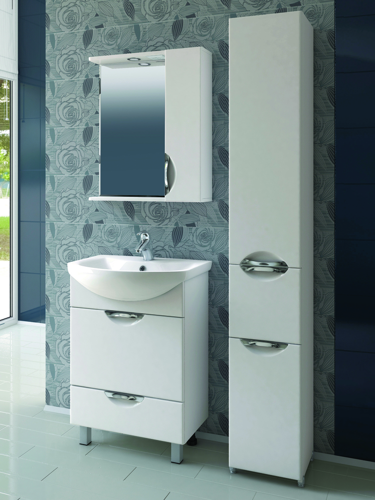 Тумба с раковиной Callao 600 (Балтика)600⨉300⨉830 мм белый Santreyd sun-id-664548 - Вид №4