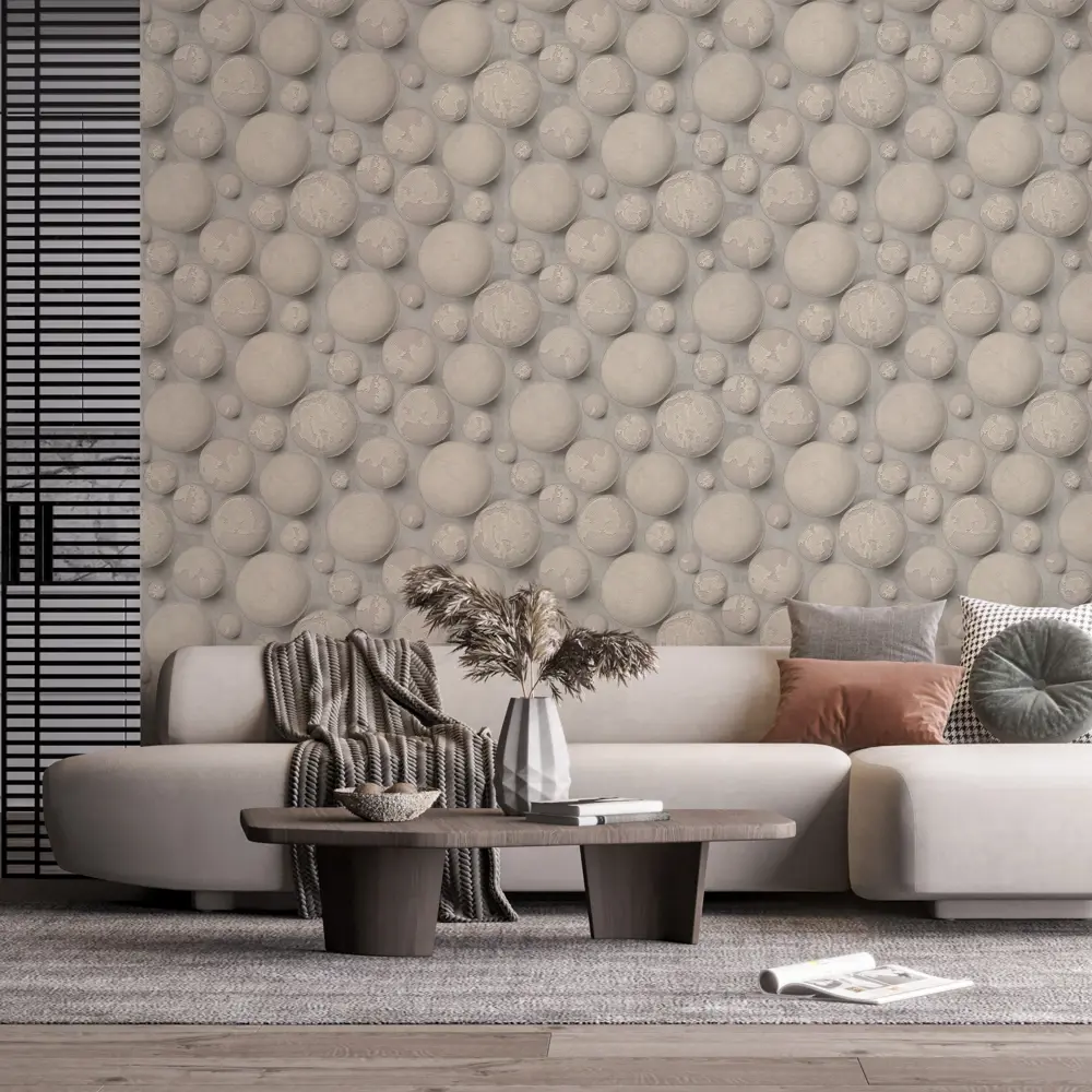 Обои флизелиновые Аспект Ру Титан коричнево-серые 1.06 м 70347-42 STLM-2109917 - Вид №2