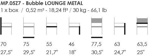 Fenabel Кресло из ткани с подлокотниками Bubble sun-id-1396655 - Вид №3