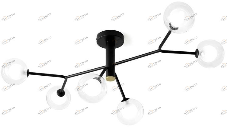 Miloox Потолочный светильник из боросиликатного стекла и металла Cosmo 1744.166