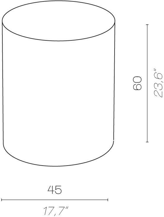 Contardi Круглый садовый пуф из ткани Promo outdoor 2020 sun-id-1468097 - Вид №5