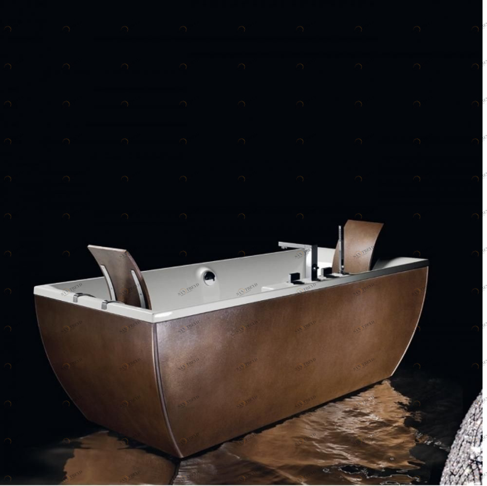 Ванна свободно стоящая с аэромассажем Kali Metal Bronze 180 см Karolitalia BLUBLEUKALIMETALBRONZEBLUAIR180
