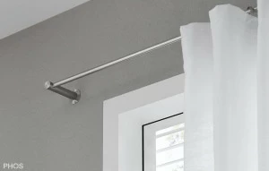 VS20-80E1200 Комплект карнизов: 120 см с 2 концевыми кронштейнами (небольшое расстояние от стены) PHOS