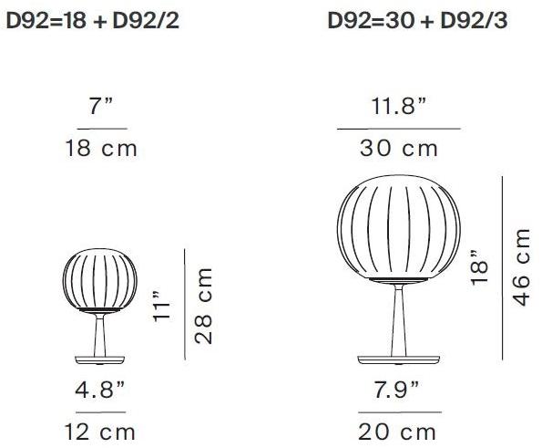 LUCEPLAN Настольная лампа из дутого стекла Lita sun-id-1471045 - Вид №3