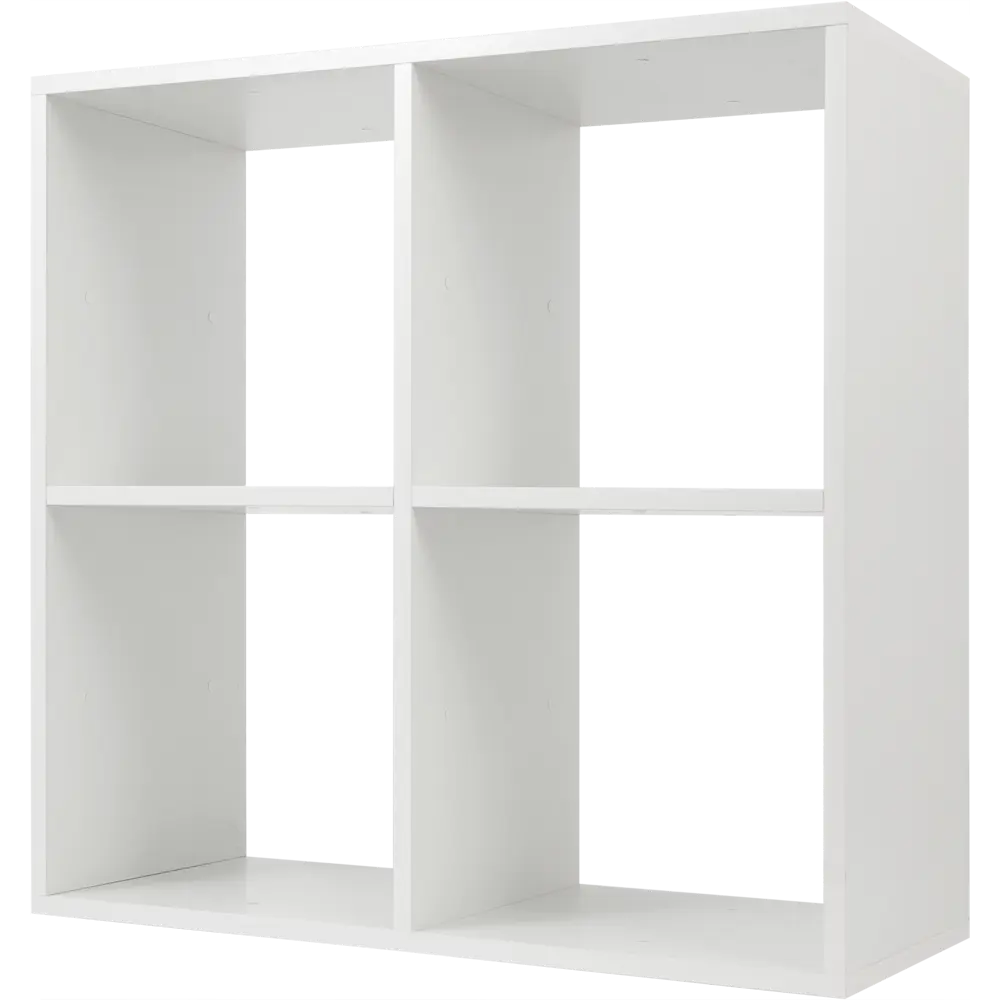 Стеллаж КУБ 4 секции 70.5х70.5х32 см ЛДСП цвет белый Santreyd STLM-2059801