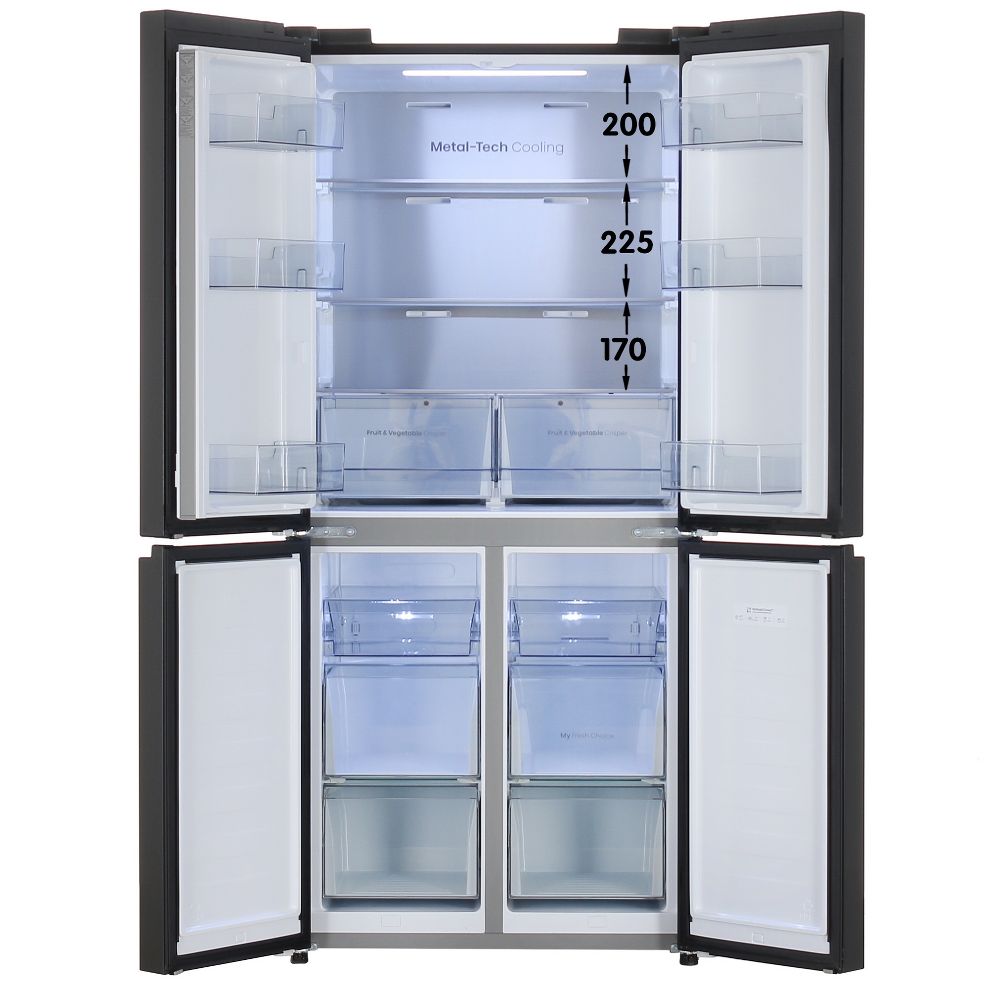 5462649 Холодильник многодверный   Hisense RQ5P470SAF1 черный STDN-0111024 - Вид №1