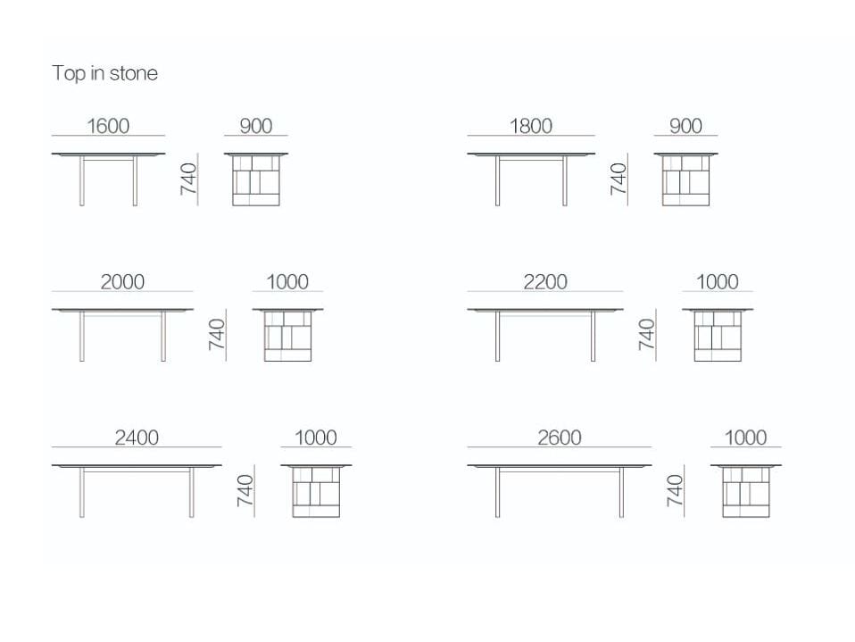 Прямоугольный обеденный стол HC28 maison GRID ARCH-00064653 - Вид №5