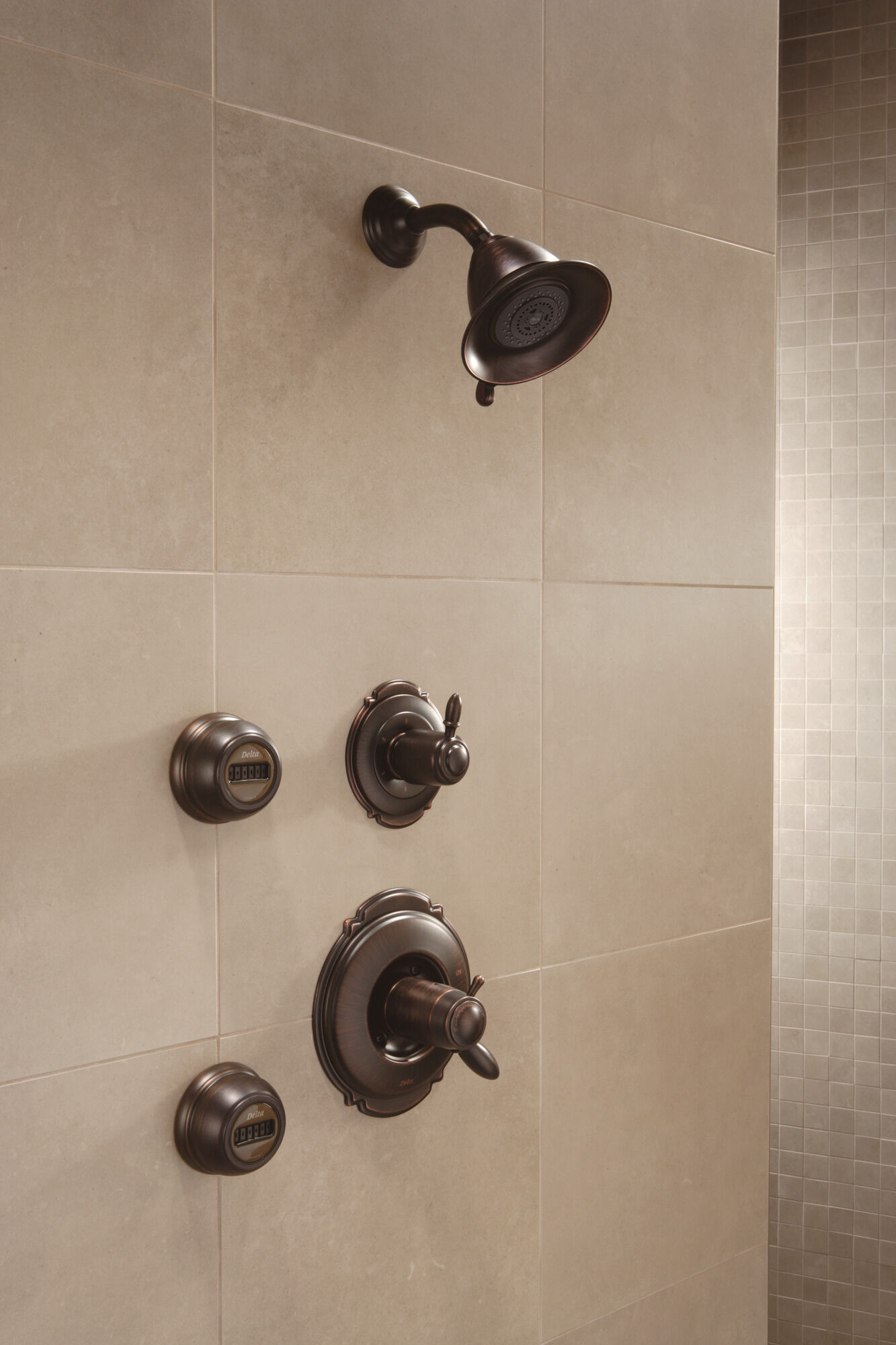 T11955-RB 3-портовая переключающая накладка с 6 позициями Delta Faucet Victorian Венецианская бронза - Вид №16