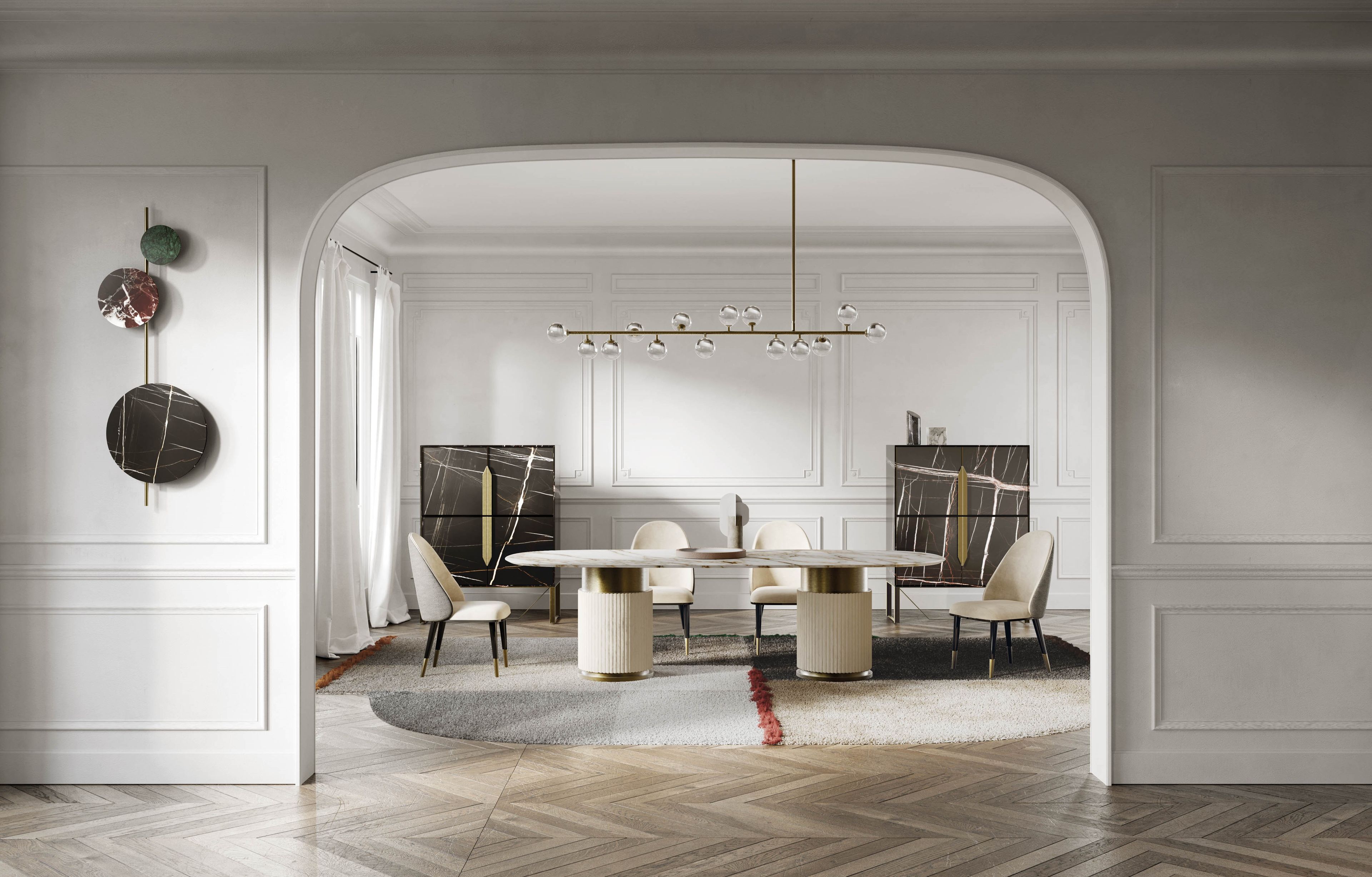 Овальный мраморный стол Capital Collection ROCK OVAL ARCH-00149928 - Вид №2