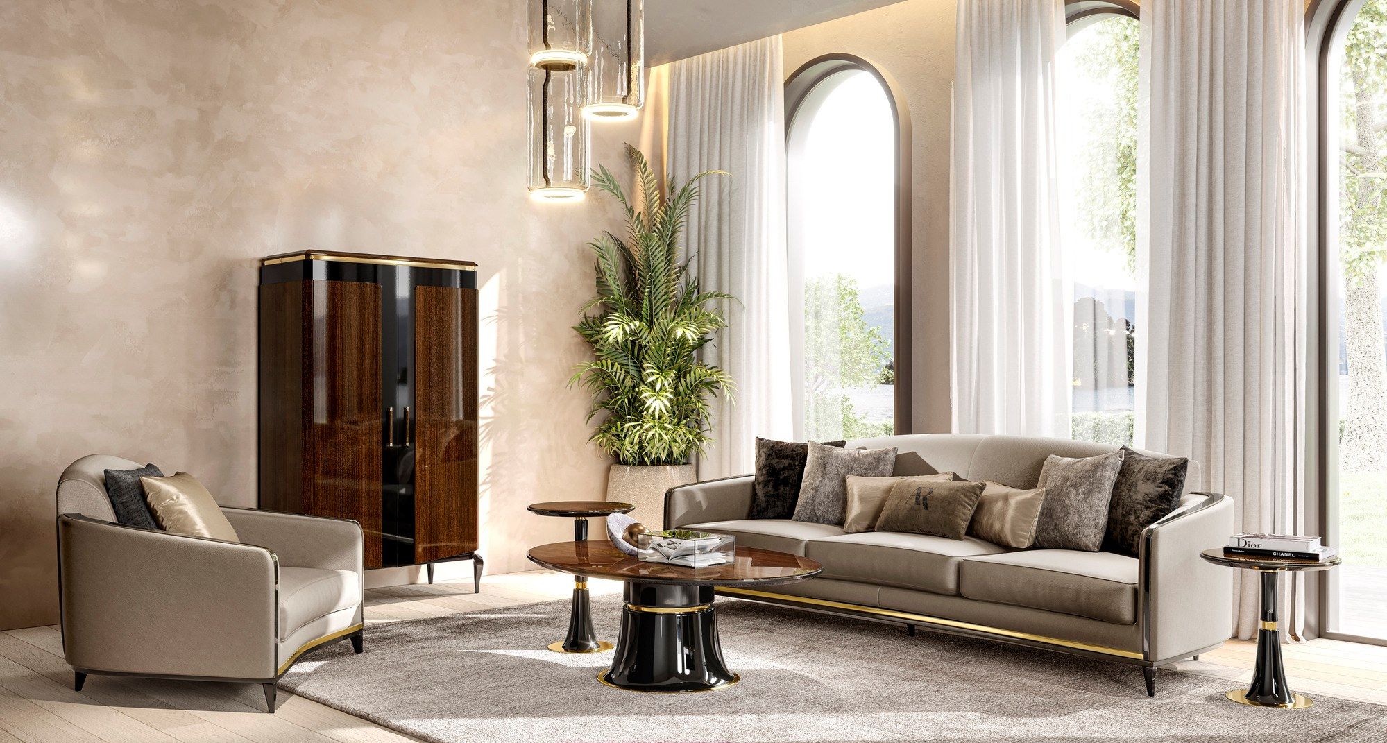 3-местный кожаный диван A.R. Arredamenti Виктор ARCH-00038062 - Вид №4