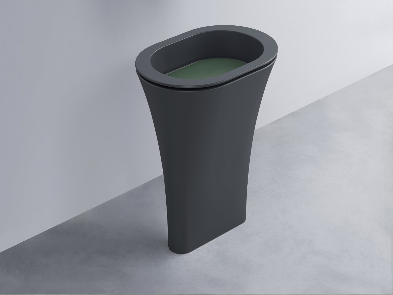 AMLA65-BA+AMPILO-MU+AMCOLO-BA Раковина Amedeo Ovale отдельностоящая cielo Enjoy + Amedeo Ceramica Cielo