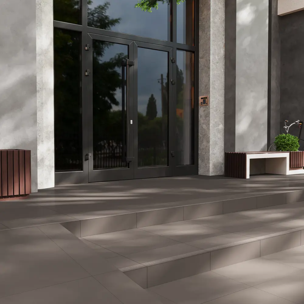 Керамогранит ECOGRES EM03 серый 60×60 см для стен и фасадов 83882066 Керамический Гранит STLM-0045381 - Вид №5