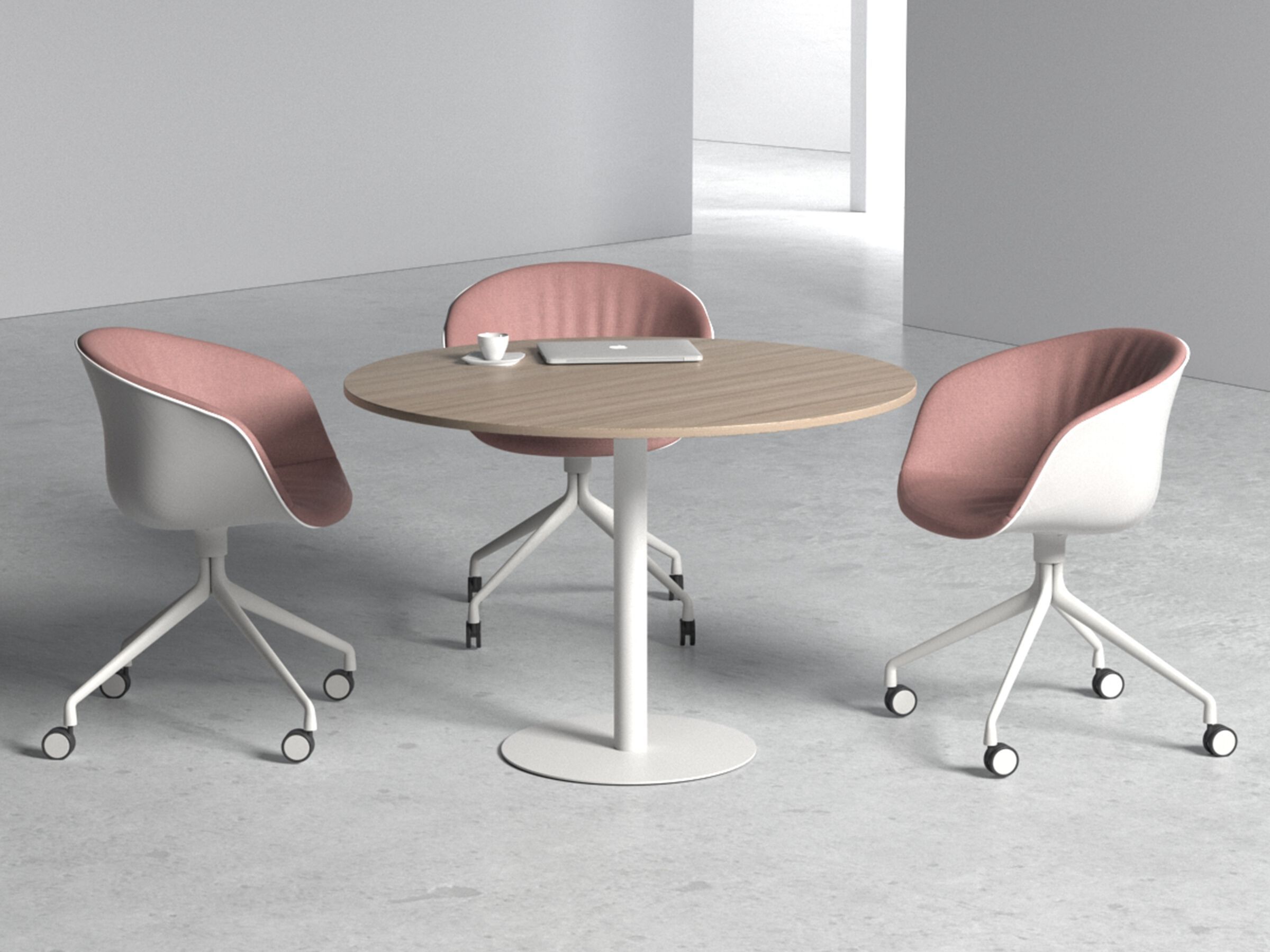 Круглый стол из нержавеющей стали с центральным основанием WORKSPACE MILAN ARCH-00124901 - Вид №1