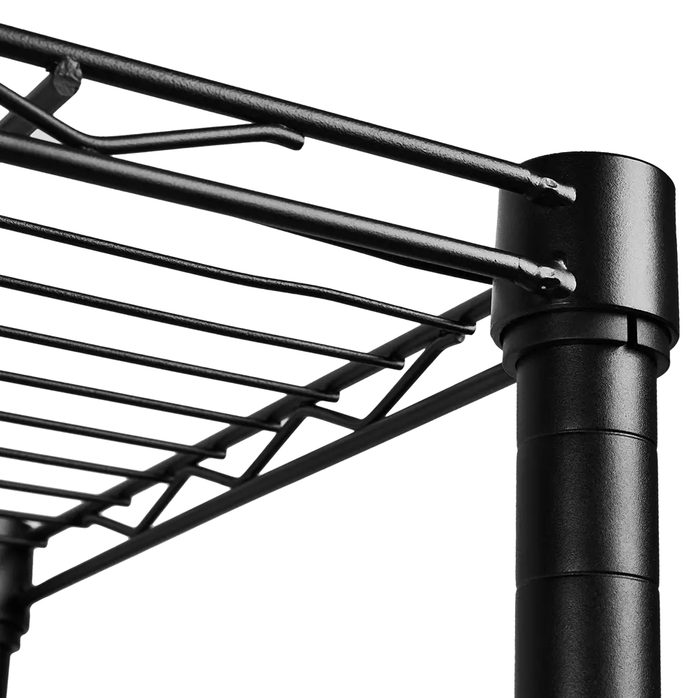 Стеллаж сетчатый KONSENSA 60x35x90 см цвет черный STLM-2144283 - Вид №4