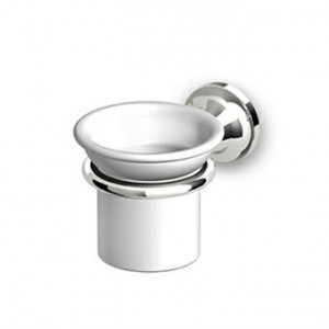 ZAD413 Настенный подстаканник с белой керамической чашкой Zucchetti Agorà