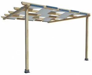 Zuri Design Пристроенная пергола в пихте  G-01-ppd1 / g-01-ppd2
