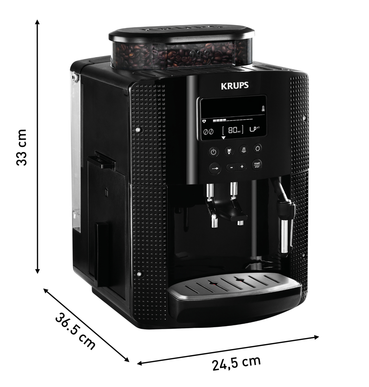 7933132 Кофемашина автоматическая Krups Essential EA815070 черный STDN-0135170 - Вид №7