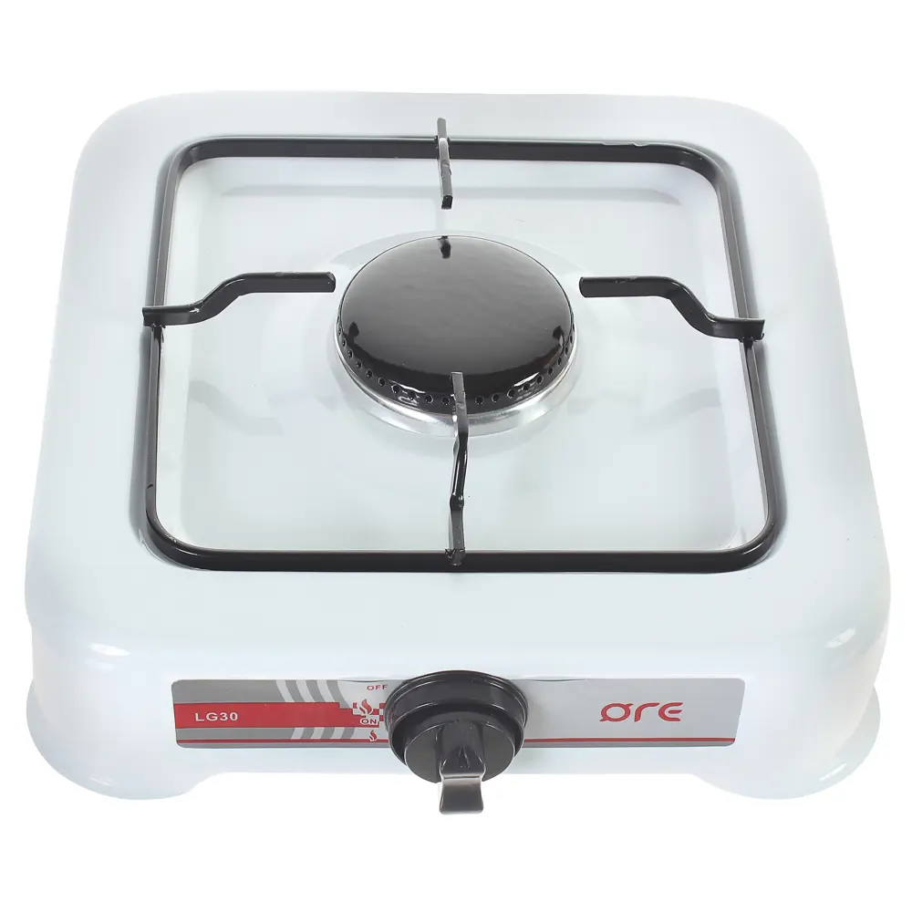 Плитка настольная газовая ORE LG30 1 конфорка, цвет белый STLM-2045921 - Вид №1
