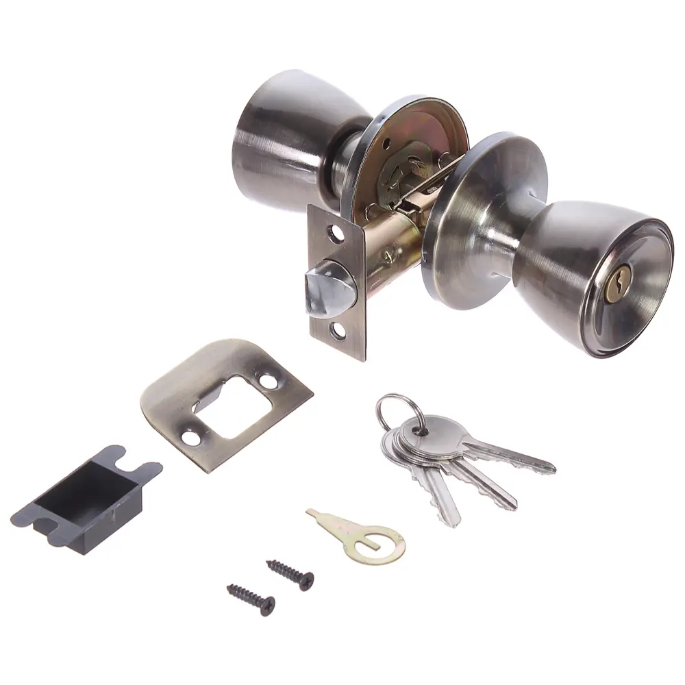 Ручка-кноб Фабрика замков FZ 7072E AB ET под фиксатор/ключ STLM-2122202 - Вид №1