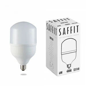 Лампа светодиодная SAFFIT E27-E40 60W 4000K SBHP1060 55096 SAFFIT  00-3956625 Матовый