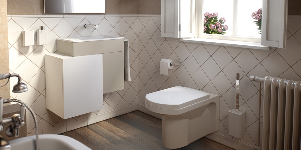 Sonia Ершик для унитаза настенный S0 белый/хром 156238 - Вид №3