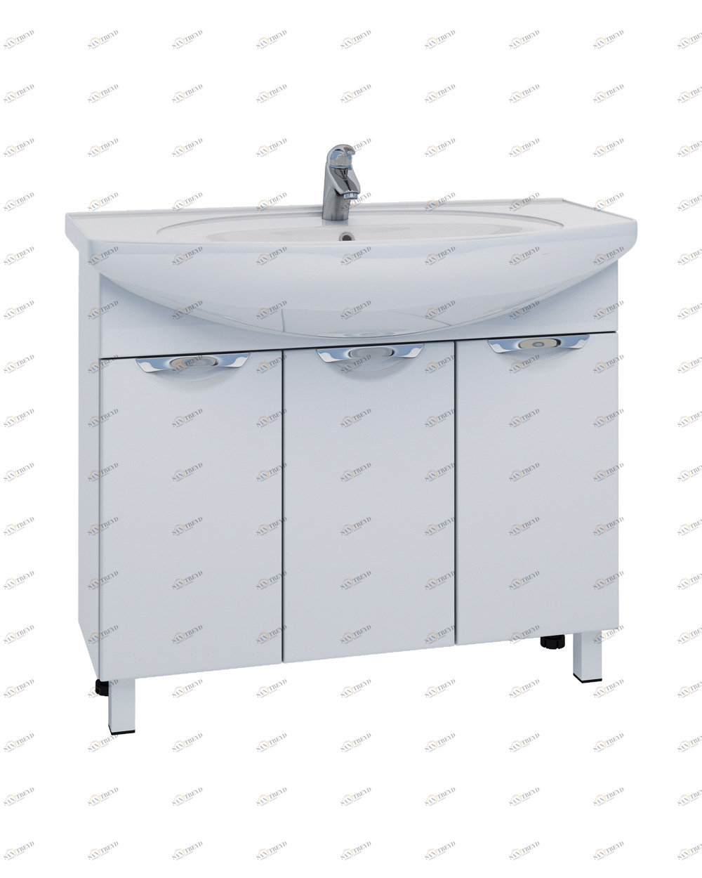 Тумба Callao 1050 (под ум Элеганс)1050⨉350⨉830 мм белый Santreyd sun-id-664532