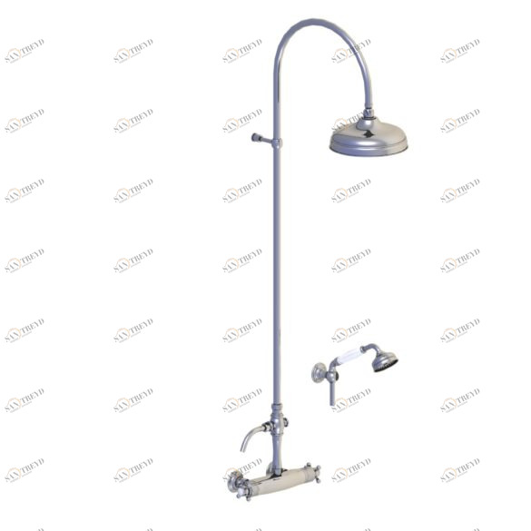 01.796 Смеситель для душа настенный термостатический в сборе HORUS Range Julia Victoria 