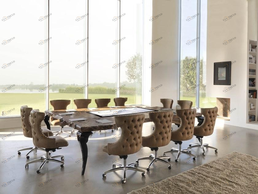 Bizzotto Прямоугольный деревянный мультимедийный стол для совещаний Sidney sun-id-1377487