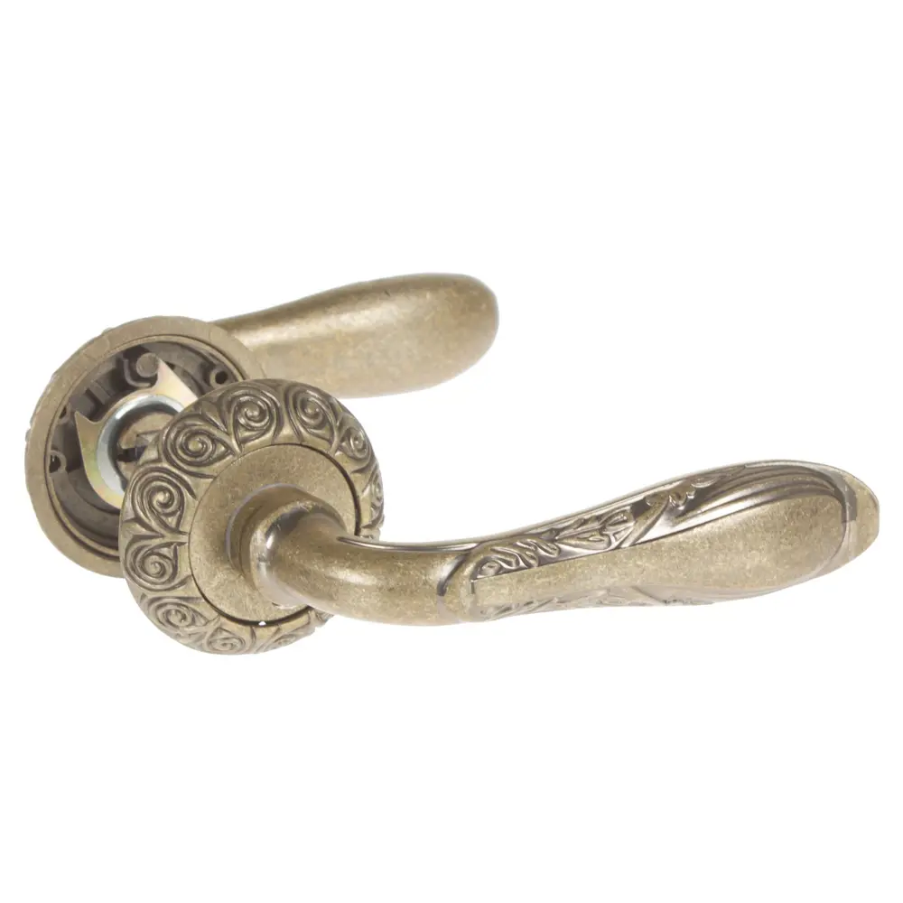 Ручки дверные на розетке EDS-71-20, цвет состаренная бронза EDSON STLM-2202942 - Вид №2