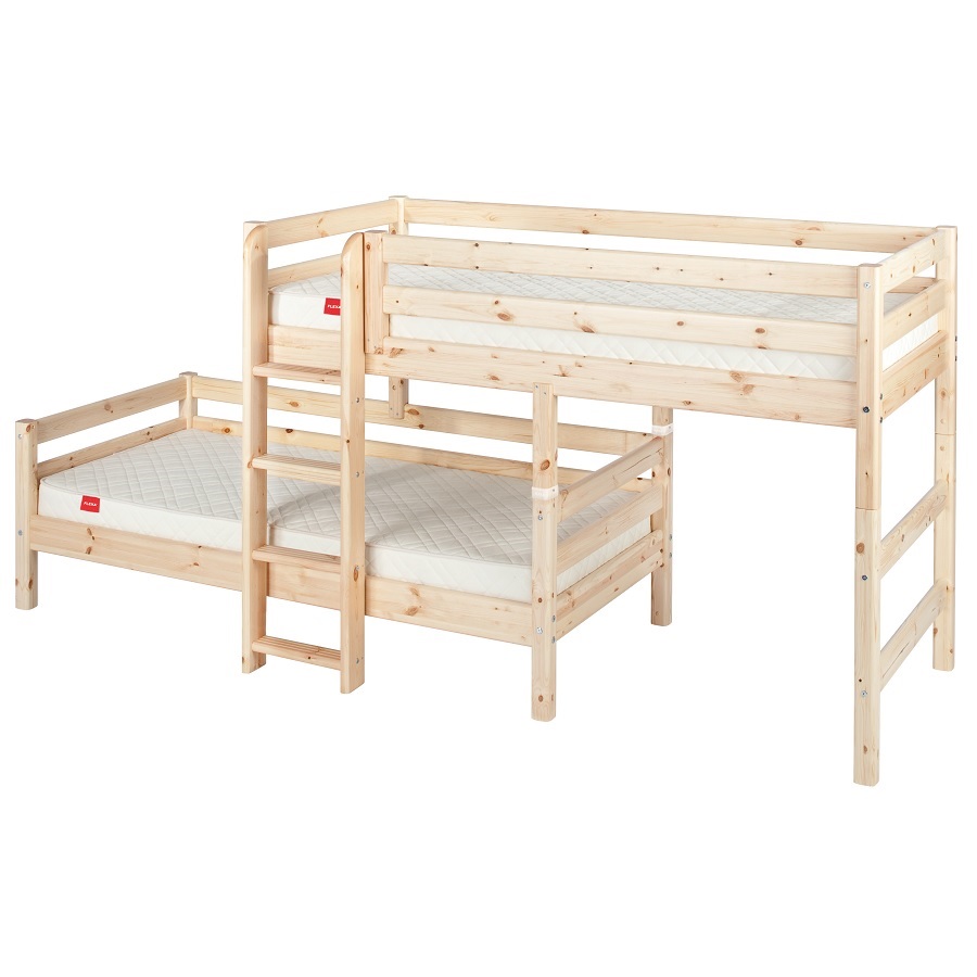 Кровать Flexa Classic двуспальная модульная с прямой лестницей, лакированная, 200 см 9010044101 - Вид №1