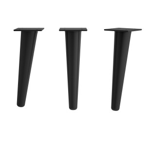 84139 SALGAR Комплект из 2 ножек DANNA BLACK Высота 330 мм