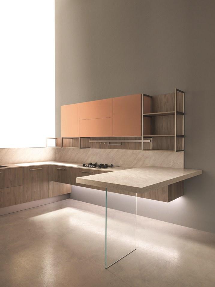 Febal Casa Кухня из лакированного ламината с полуостровом sun-id-1495725 - Вид №9