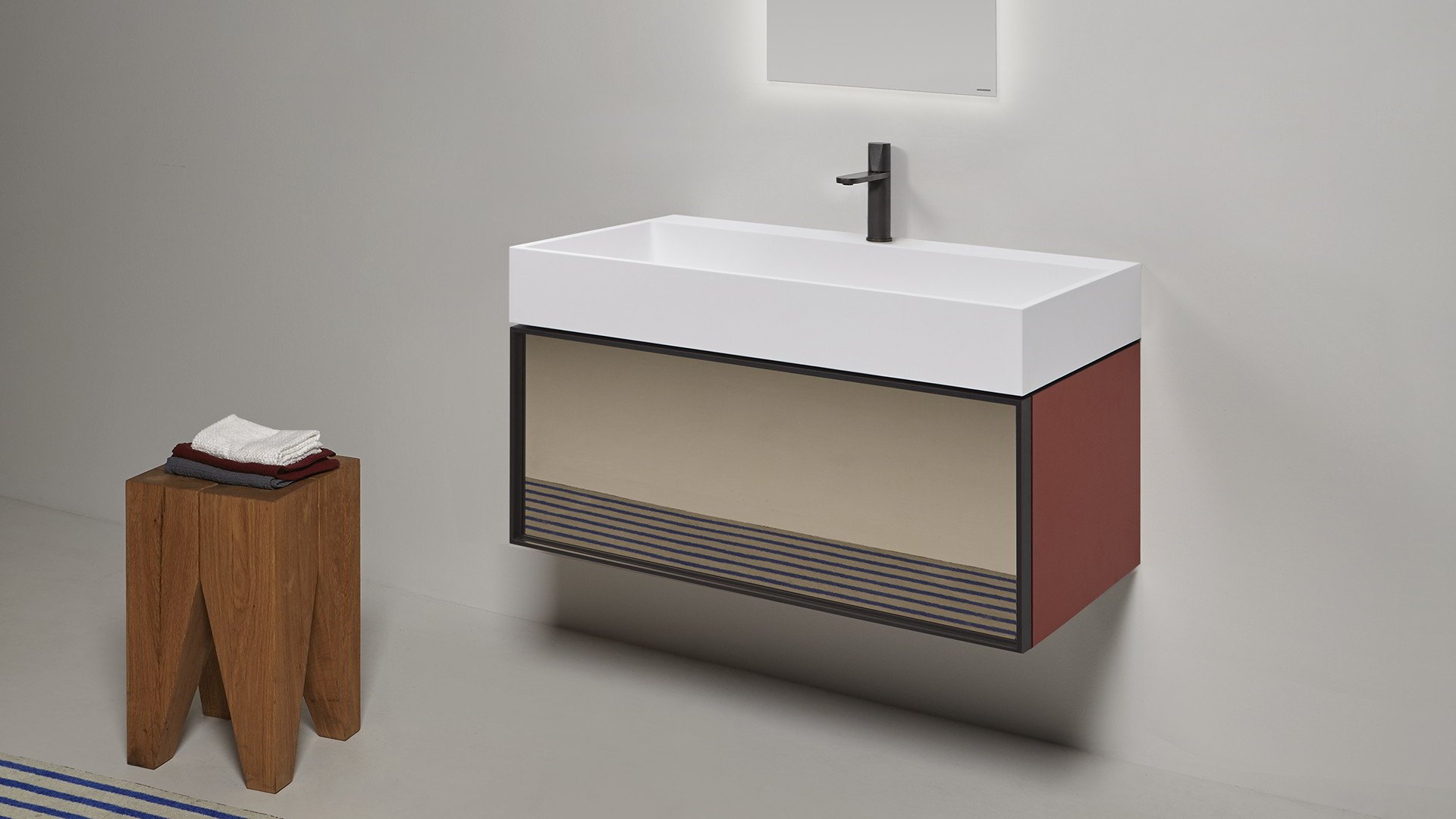 Gestomood Подвесная раковина настенная прямоугольная Antoniolupi  белая  - Вид №13